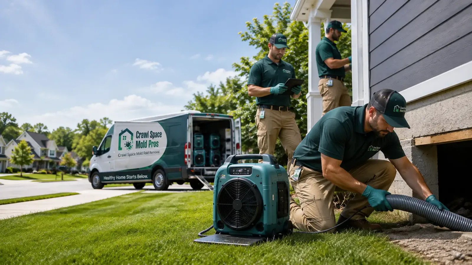 Crawl Space Mold Removal in Ideal, SD
